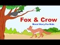 Fox and Crow Story In English I Moral Bedtime Stories For Kids In English | English Stories For Kids