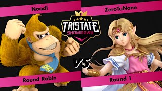 Tristate Showdown #2 - Noodl (Donkey Kong) VS ZeroTuNone (Zelda) - Round Robin - Round 1