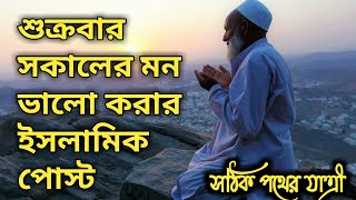 শুক্রবার সকালের মন ভালো করার ইসলামিক পোস্ট || সঠিক পথের যাএী