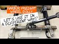 Harbor Freight Wheel Dolly can help with tire installation!!! On cars or Tractor 🚜💨💡