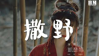 凱瑟喵 - 撒野『你說一二三轉身,你聽被抹掉的慌張』【動態歌詞Lyrics】