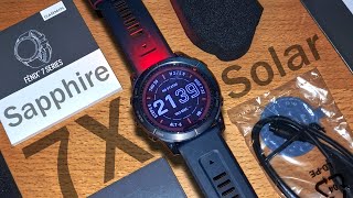 Garmin Fenix 7X Black Sapphire Solar | Unboxing, First Impressions \u0026 Setup (PART 1)