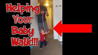 Original Hula Hoop Baby -- Life Hack -- Helping Your Baby Learn to Walk Without Hurting Your Back