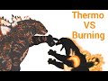 thermo Godzilla vs Burning Godzilla | very epic battle (no lie)