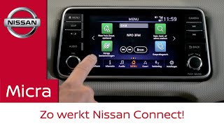 Hoe werkt het Nissan Connect infotainmentsysteem in de Nissan Micra?
