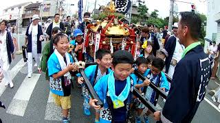 令和元年度坂戸八坂神社夏祭り町内(子供)神輿合同渡御２