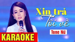 KARAOKE Xin Trả Tôi Về - Ý Linh | Beat Chuẩn Tone Nữ | Võ Hoàng Karaoke