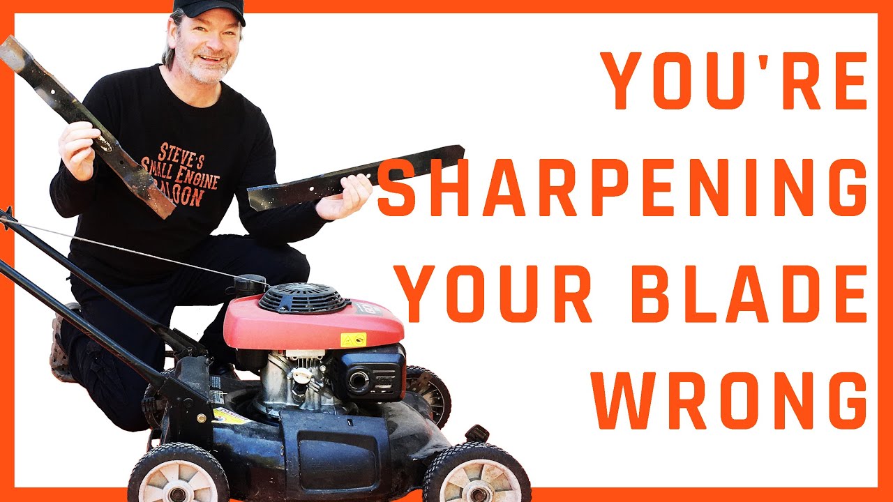 How To SHARPEN And BALANCE A Lawn Mower Blade (The Correct Way) - YouTube