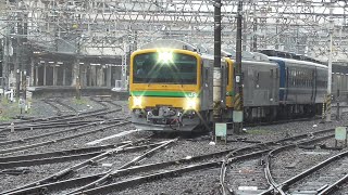 2024年6月18日  GV-E197系が12系客車を牽引する試運転は続く!!　上越線(高崎～水上) 試運転 事業用気動車GV-E197系 TS06編成 GV-E197-107+108+12系客車