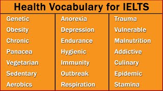 Lexical Resource and Topic-Specific Vocabulary for IELTS, (Health and Fitness)