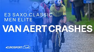 : 😲 Wout van Aert CRASHES on the Paterberg as Mathieu van der Poel launches MONS