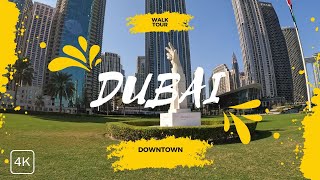 Dubai [4K] Walking Tour – Downtown Dubai