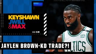 The Celtics are willing to include Jaylen Brown in Kevin Durant trade talks 😯 | KJM