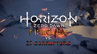 Horizon Zero Dawn - Fireclaw vs. 25 Corruptors