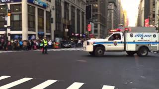 RARE!!! MTA Police ESU Truck Responding in Times Square