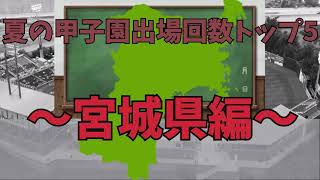 【宮城県】夏の甲子園への出場回数が多い高校トップ5【ゆっくり解説】【高校野球】