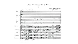 Schulhoff: Double Concerto for Flute and Piano — Full Score