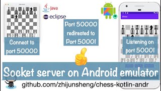 Android Chess 033: Setting up Android emulator to run socket server