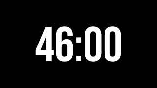 46 Minute Countdown Timer | Minimal