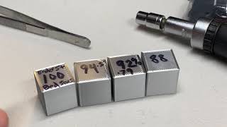 Checking the dimensions of 2 walled calibration cubes