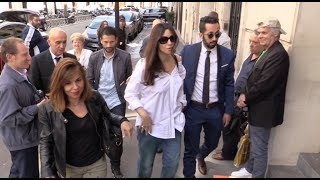 EXCLUSIVE : Monica Bellucci goes to RTL radio station in Paris