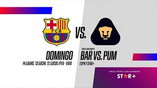 Barcelona VS. Pumas - Trofeo Joan Gamper 2022 - ESPN PROMO