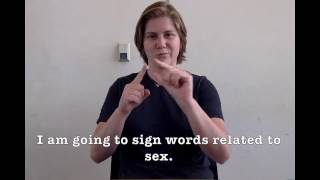 ASL Sex/Reproduction Signs