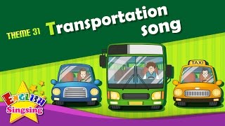 Theme 31. Transportation song - car bus taxi - The Wheels on the Bus | Learning English for Kids