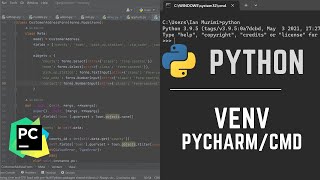 How to create a Python Virtual Environment in CMD and Pycharm |🐍Python Venv Tutorial🧑‍💻