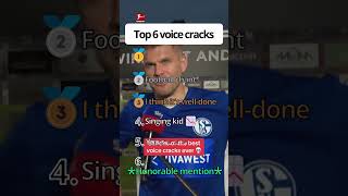 Top 6 voice cracks😂 #funnyvideos😂 #funnycompilation #usa_shorts #fyp