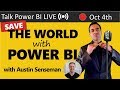 How a Power BI Entrepreneur is Out to Save the World 🔴Talk Power BI LIVE (Subscribe & Join)