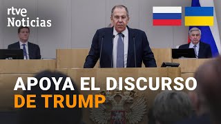 GUERRA UCRANIA: SERGUÉI LAVROV aplaude que DONALD TRUMP cargue contra VOLODÍMIR ZELENSKI | RTVE