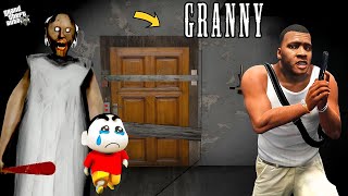 Shinchan \u0026 Franklin Attacked By GRANNY In GTA5  ( Part-3 ) in Telugu