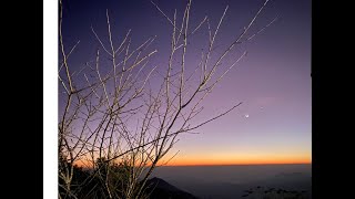 雲海、落日、晚霞，星空，近在盈尺，美麗的天際線，在6度寒風中領略藤枝的美景，我們在藤枝好望角果園露營區