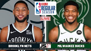 Brooklyn Nets Vs Milwaukee Bucks NBA Live Scoreboard Today