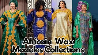 Unique Africaine Wax Modeles Pour Femmes|Tenue Senegalese Bazin Riche Boubou Dresses #modeafricaine