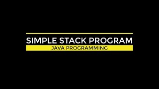 Simple Stack program (java ) in Malayalam