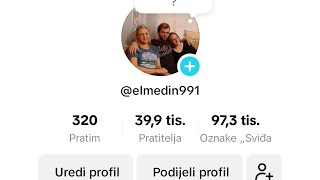 Elmedin prodaje Tiktok profil,.Svaki dan neko daje vise,ko da najvise njegov je.Kupit cu traktor.