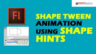 Creating Shape Tween Animation using Shape Hints in Adobe Animate