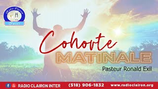 COHORTE MATINALE | RADIO CLAIRON INTER AVEC PAST. RONALD EXIL