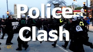 Montréal: Police disperse crowd at infamous ''May day'' protest 5-1-2023