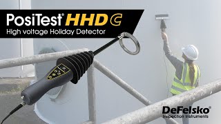 How to Detect Holidays with continuous DC using the PosiTest HHD C High voltage Holiday Detector