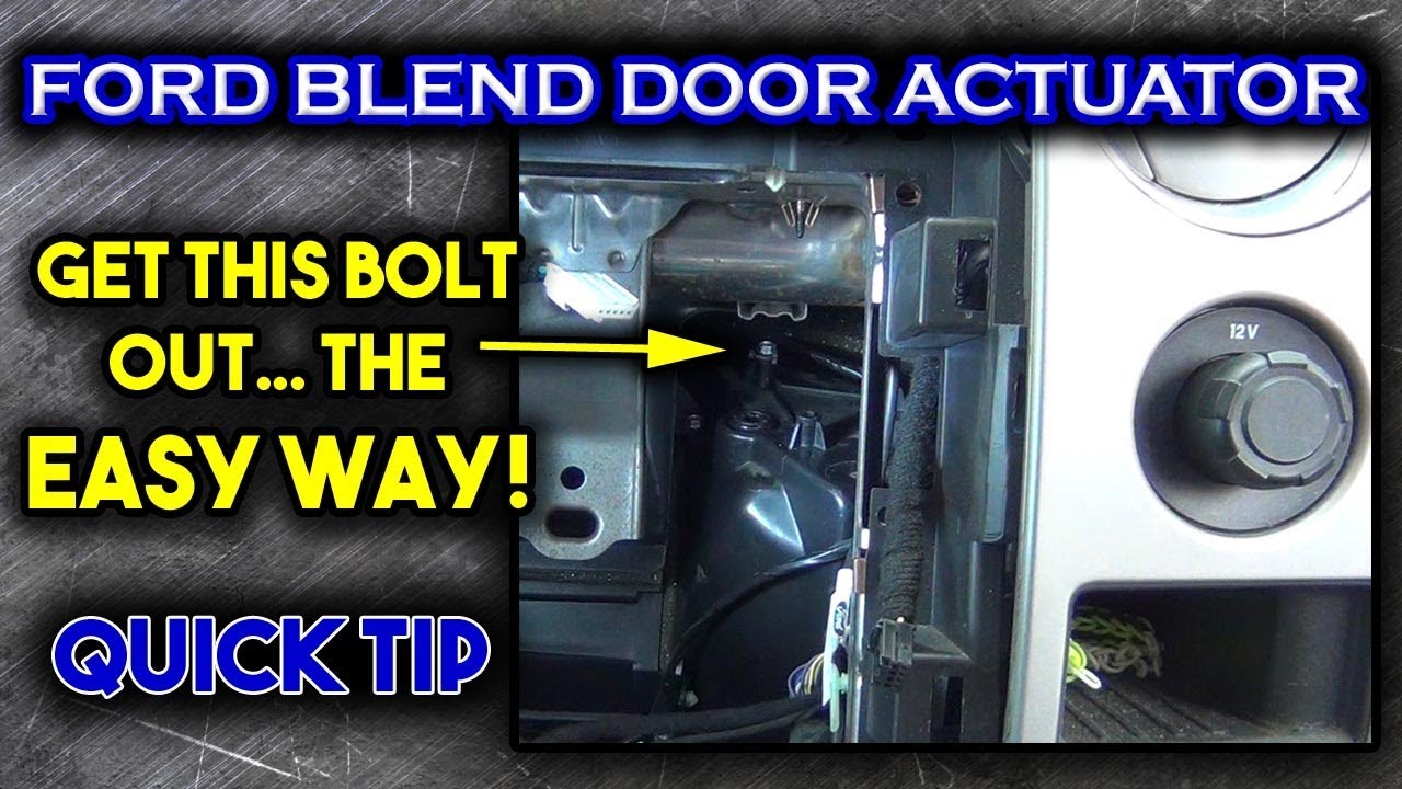 Replace Blend Door Actuator F150