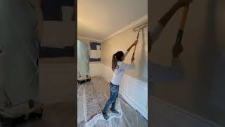 Beautiful Accessible Beige Wall Rolling - #shorts #painting #spraypaint