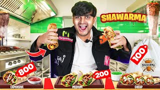 Trying Rs100 vs Rs200 vs Rs800 Shawarma