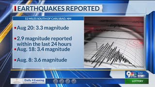 2 earthquakes recently reported in Carlsbad, NM, area