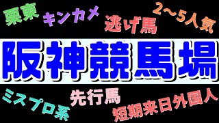 【競馬データ分析】阪神競馬場の特徴はこれだ！！買いの法則、消しの法則を見つけよう！予想参考データを6つ用意しております…！