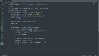 Leetcode 259. 3Sum Smaller in Python | Python Leetcode | Python Coding Tutorial | Python Coding ASMR