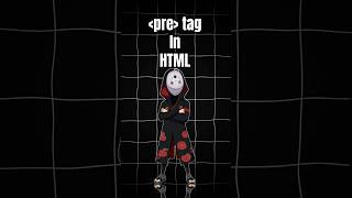 Master the pre–Tag in HTML What It Does! 🖥️✨