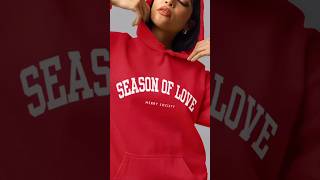 Season of Love Red Slogan Hoodie by Merry Society🍷🌹 #fashion #hoodie #merrysociety #fashionstyle